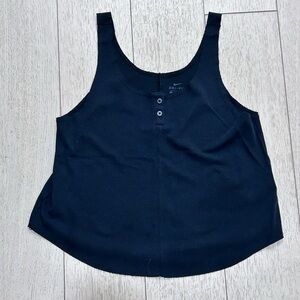 Nike Women's Black Dri-FIT Black Cropped Tank Top